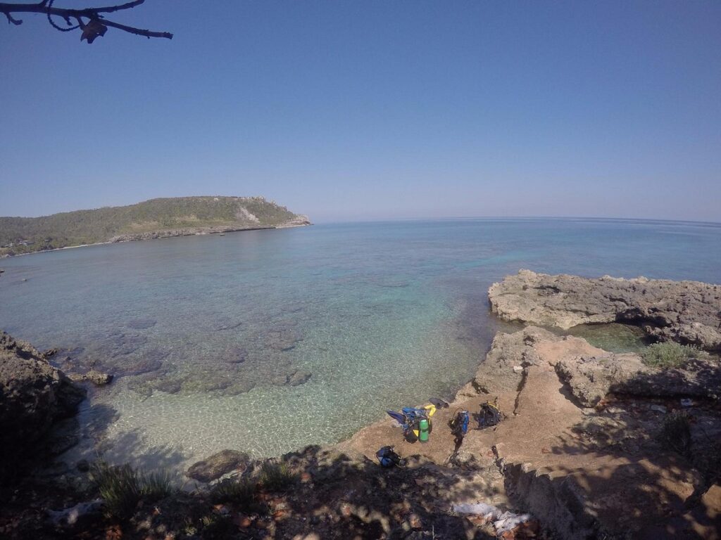 Coastal landscape near Bacunayagua between Varadero and Matanzas Cuba